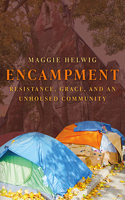 Book jacket, Encampment by Maggie Helwig