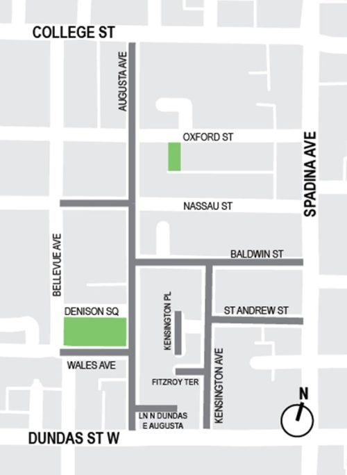 Map of the project area including where all road reconstruction work will be taken place as outlined in the text.